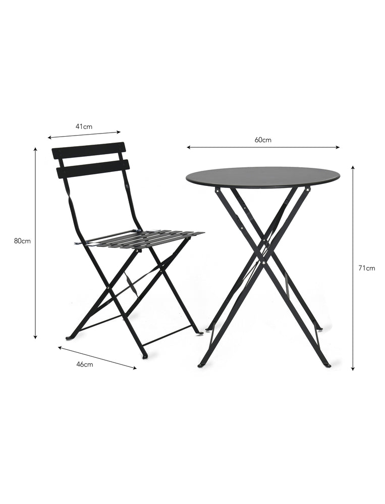 
                  
                    RIVE DROITE Kleines Carbon-Bistro-Set Klein aus Stahl
                  
                