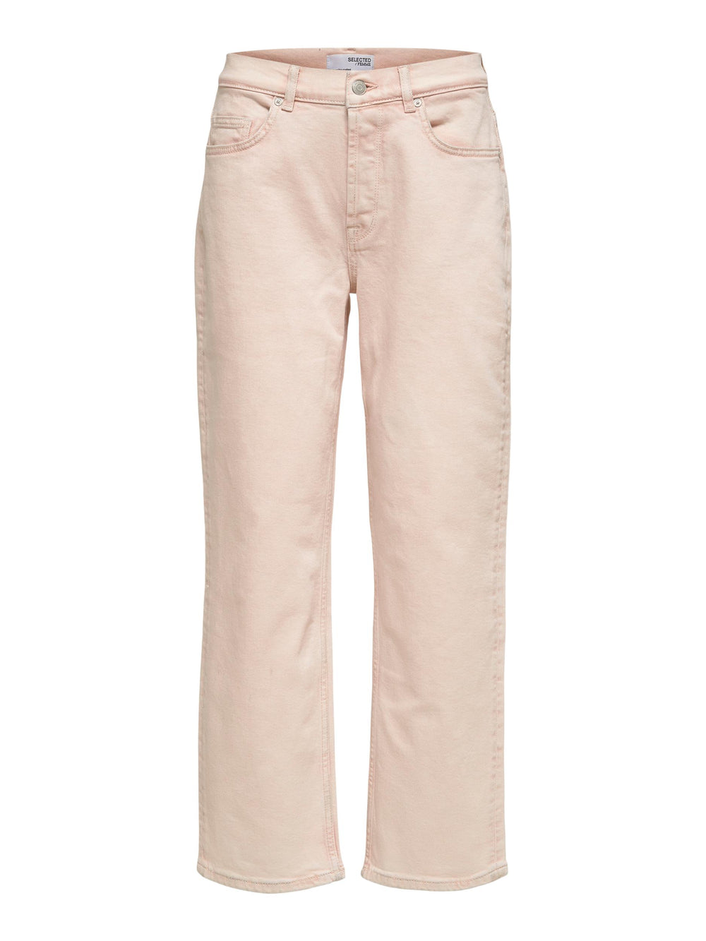 SLFMARY Peach Whip Straight Jeans mit mittlerer Taille
