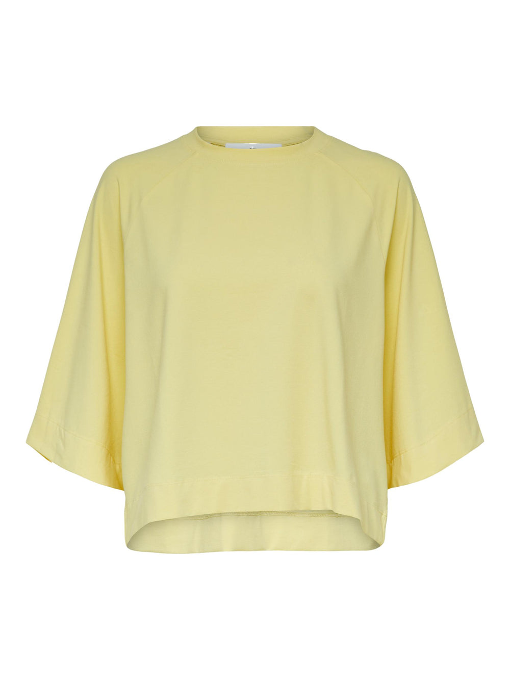 SLFMAKILA Lemon Meringue Yellow Cropped T-Shirt