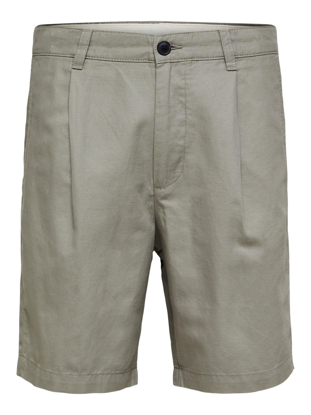 SLHCOMFORT-JONES Vetiver Linen Shorts