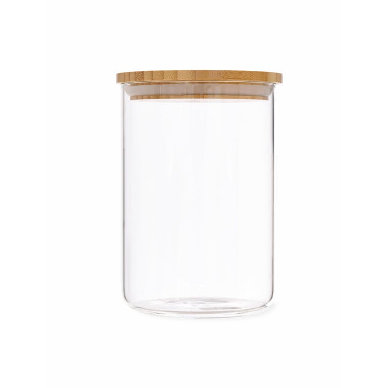 
                  
                    AUDLEY Mittleres Aufbewahrungsglas aus Glas mit Bambusdeckel
                  
                