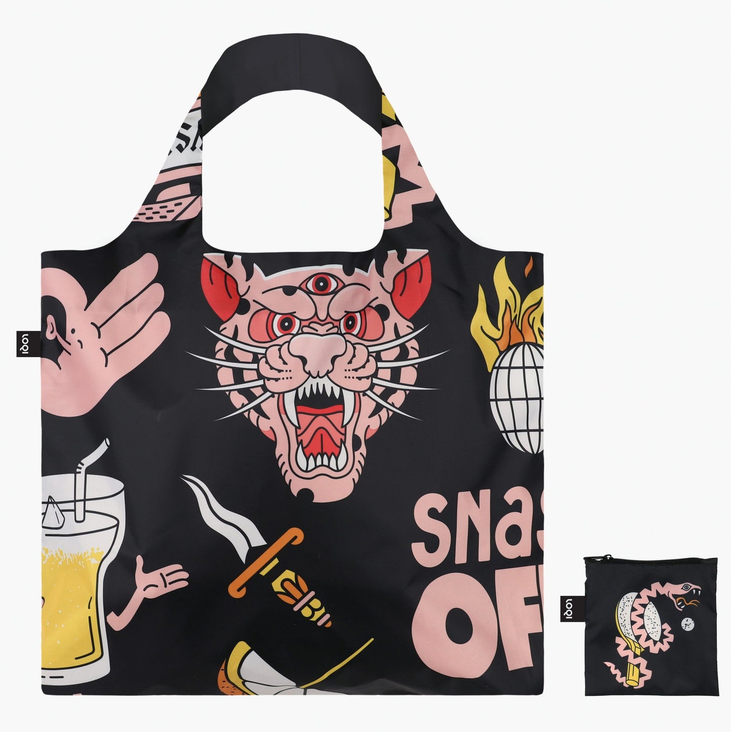 
                  
                    Black Snask Tiger Snake Beer Recycled Bag
                  
                