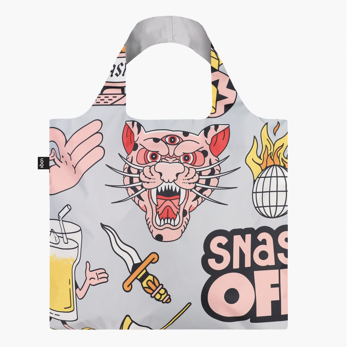 
                  
                    Grey Snask Tiger Snake Beer Recycled Bag
                  
                