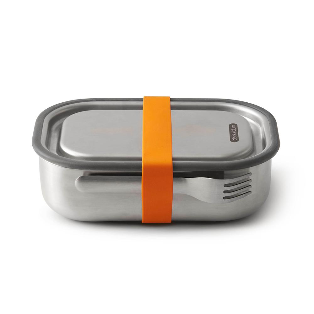 
                  
                    Large Stainless Steel Orange Rubber Lunch Box
                  
                