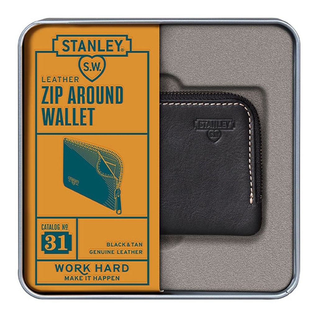 
                  
                    Black Stanley Leather Zip Around Wallet
                  
                
