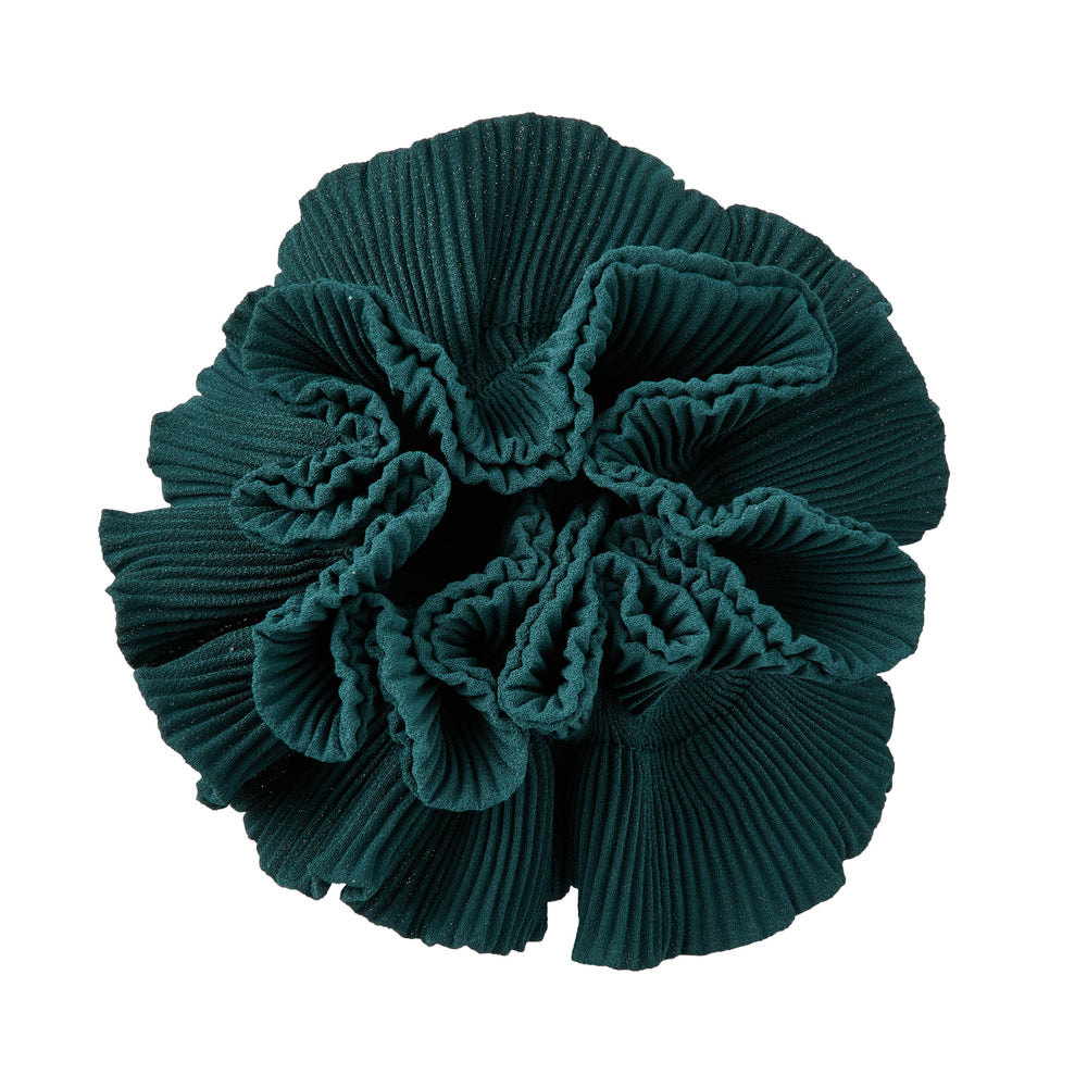 Blaugrüner klassischer Scrunchie