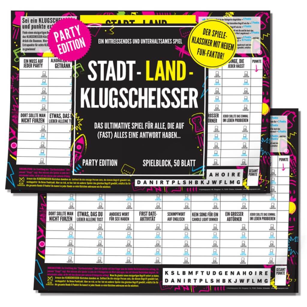 
                  
                    Stadt-Land-Klugscheisser Party Game
                  
                