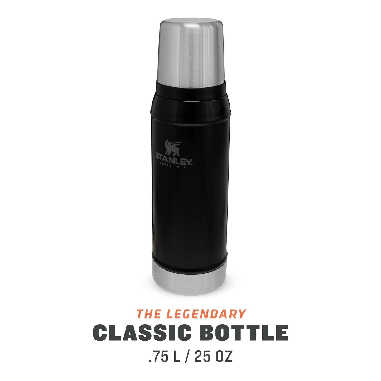 
                  
                    Matte Black Pebble Classic Legendary Flasche
                  
                