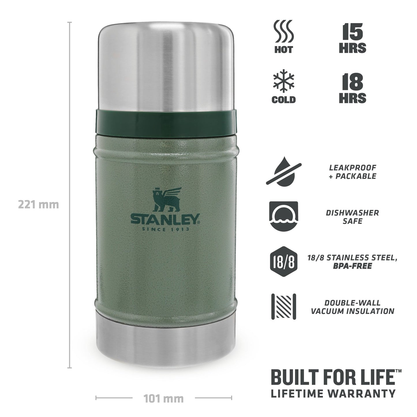 
                  
                    Green Classic 0.7L Food Container
                  
                