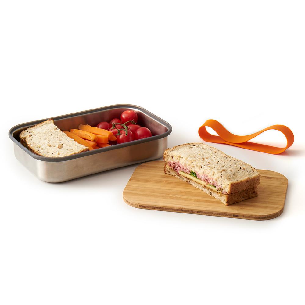 
                  
                    Stainless Steel Orange Rubber Sandwich Box
                  
                