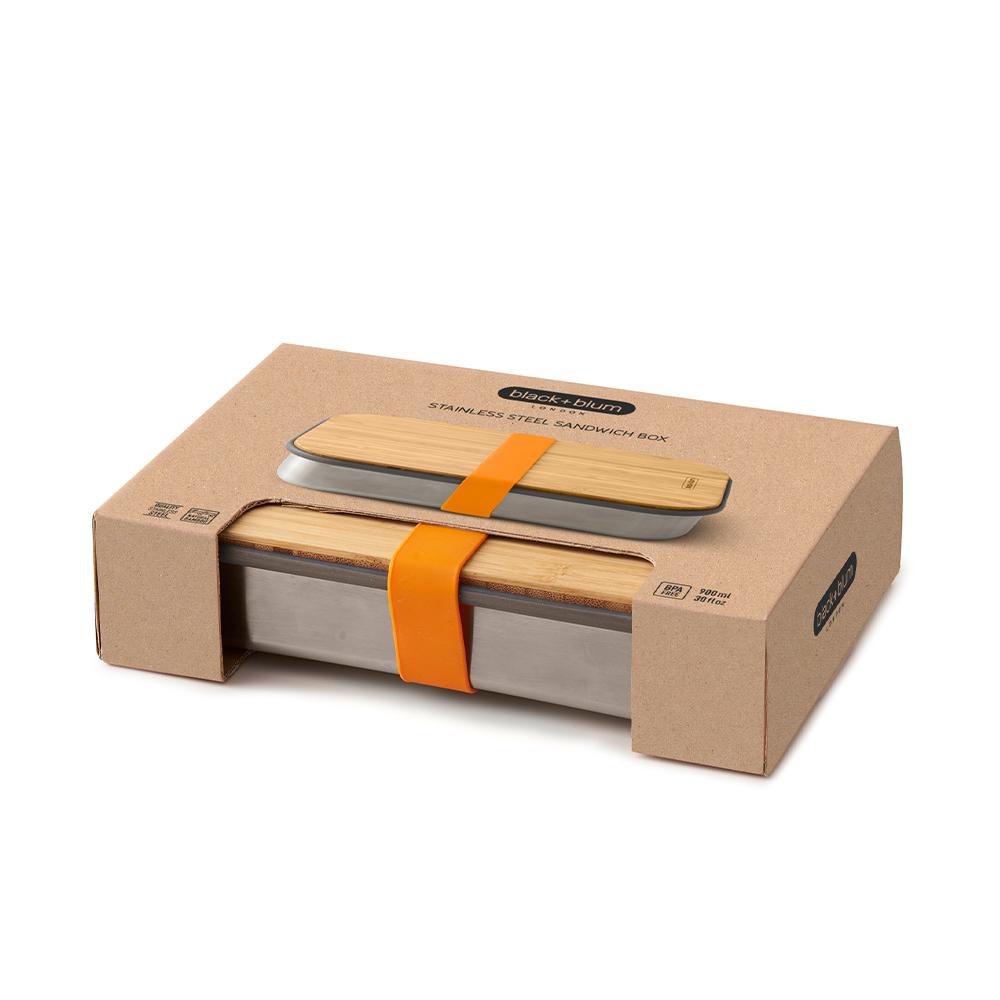 
                  
                    Stainless Steel Orange Rubber Sandwich Box
                  
                