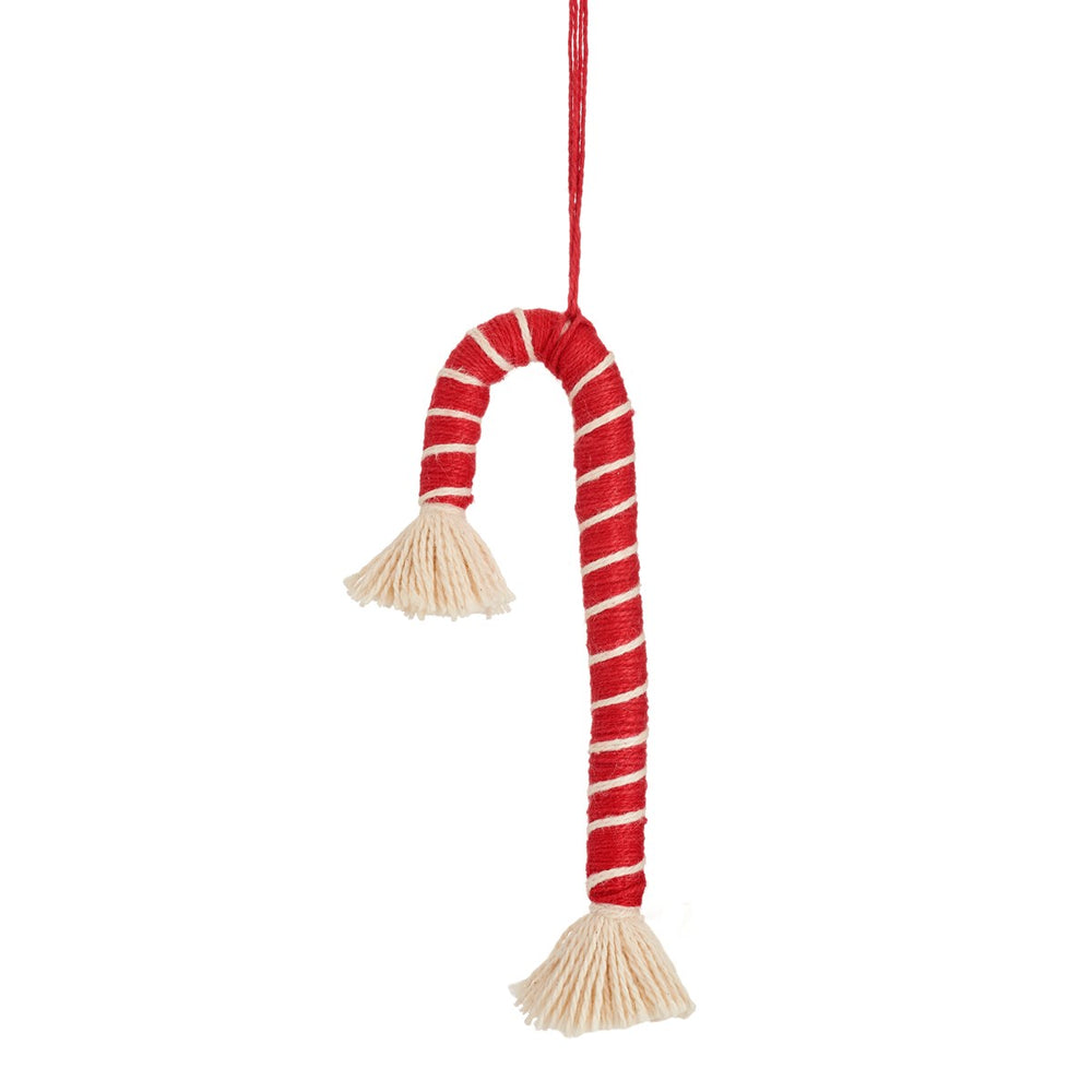 Tasseled Candy Cane Dekoration 