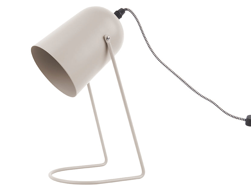 ENCHANT Tischlampe in Warmgrau