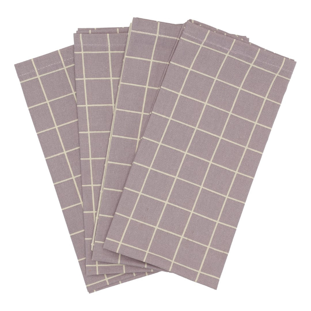 
                  
                    Lavender Check Organic Cotton Napkin Set Of 4
                  
                