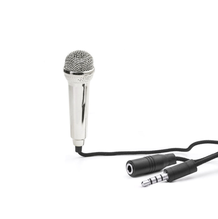 Silver Mini Karaoke Microphone