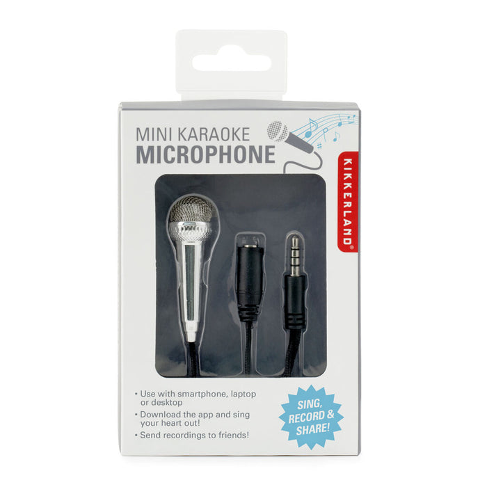 
                  
                    Silbernes Mini-Karaoke-Mikrofon
                  
                