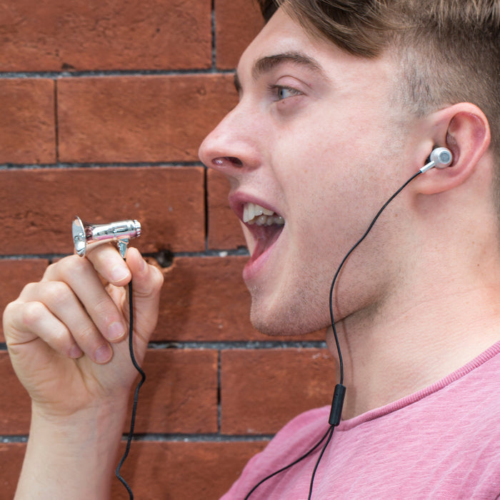 Mini Silver Karaoke Microphone
