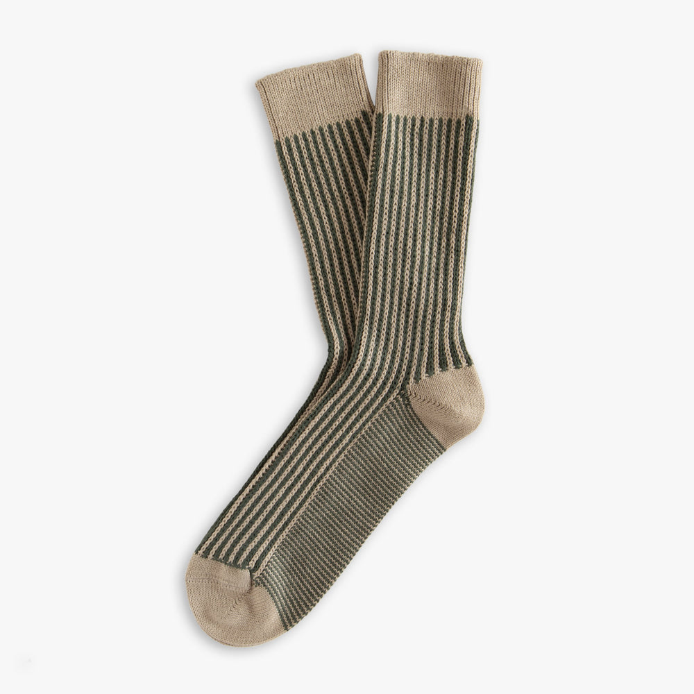 Link Collection Vertikale grüne Socken aus ägyptischer Baumwolle