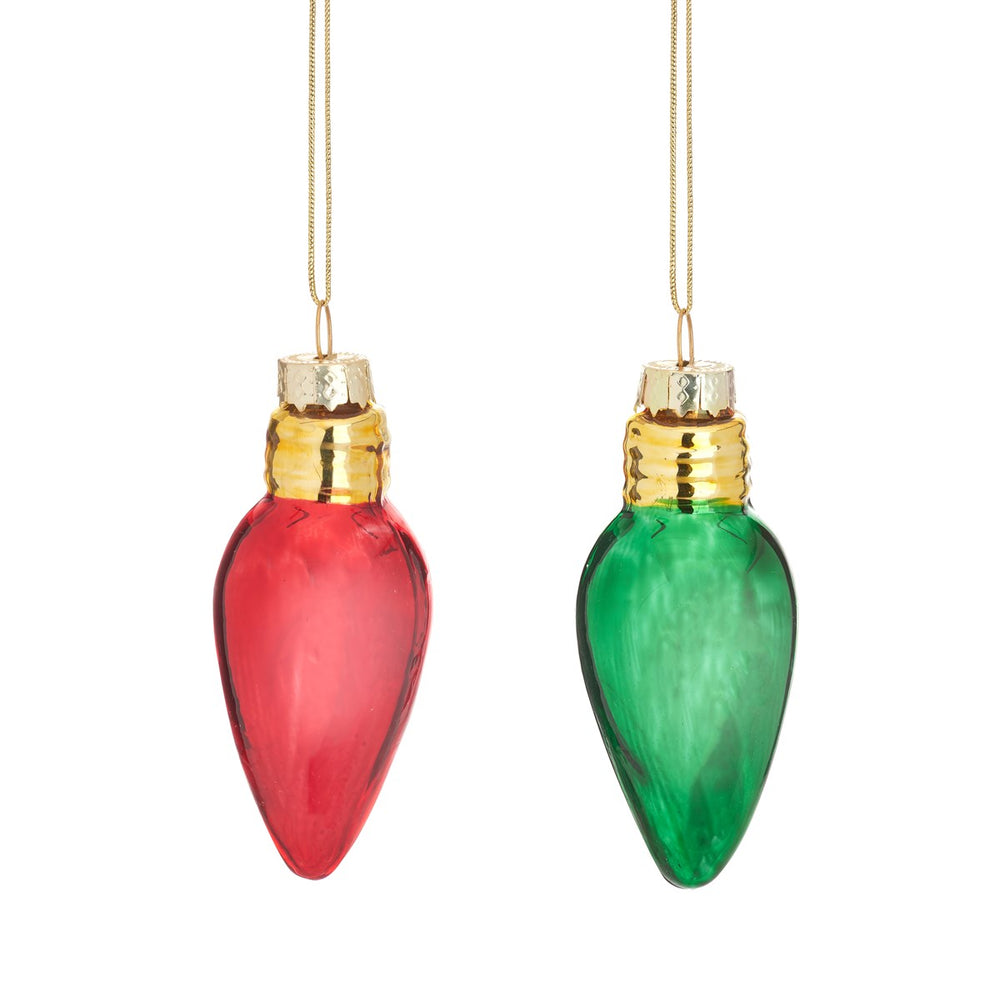 Assorted Christmas Light Bulb Bauble