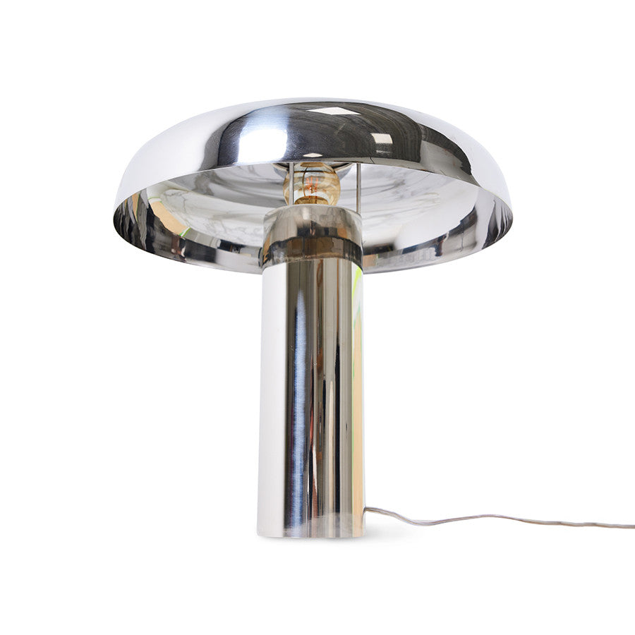 
                  
                    Pilz-Chrom-Tischlampe 
                  
                