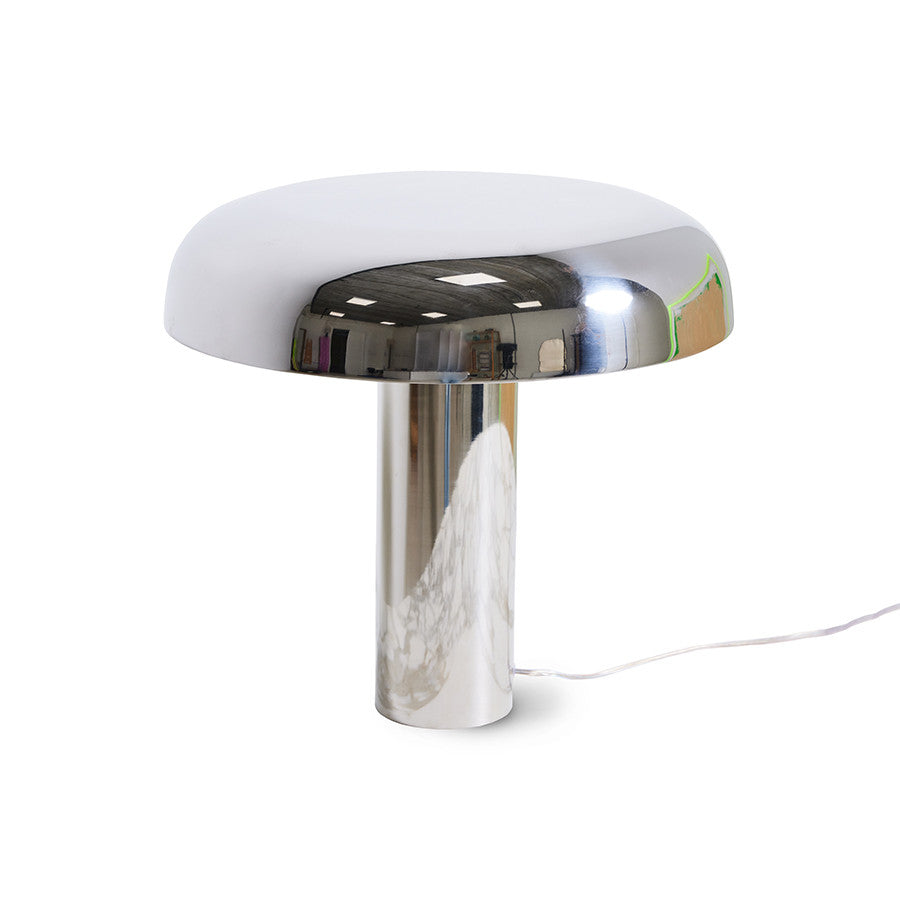 
                  
                    Pilz-Chrom-Tischlampe 
                  
                