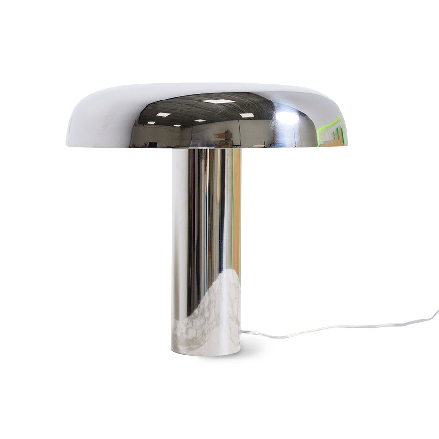 Pilz-Chrom-Tischlampe 
