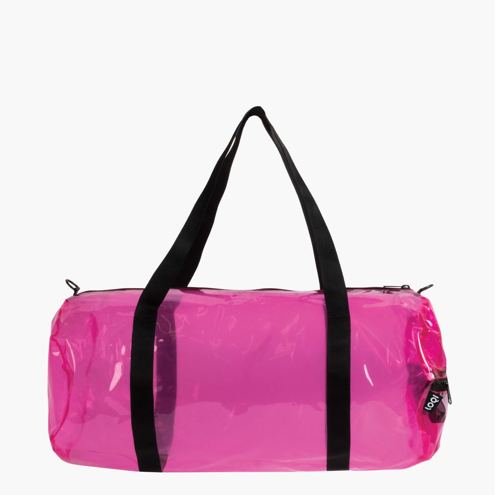 Rosa transparente Weekender-Tasche