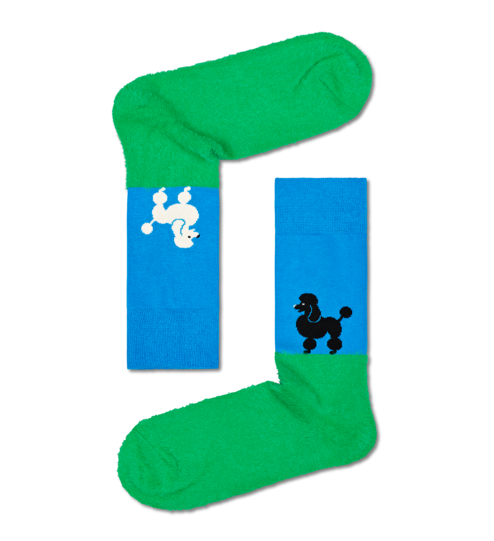 WHO LET THE DOGS OUT Medium Green Socks