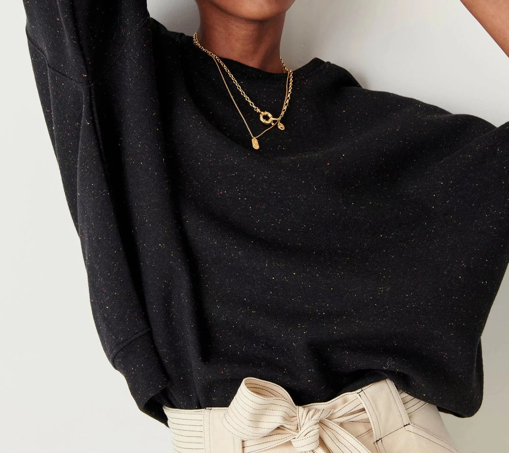 
                  
                    CHEBBI Pullover aus schwarzem Granit
                  
                