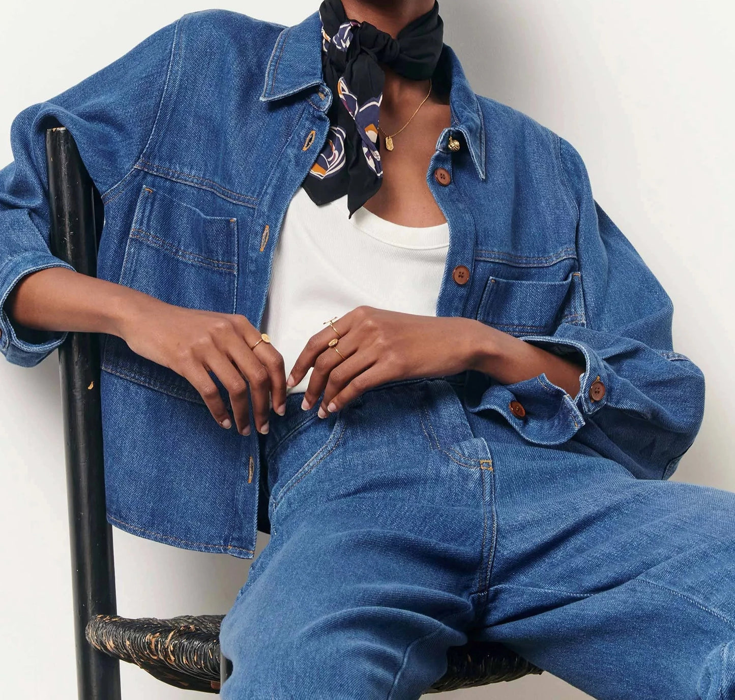
                  
                    LEONE Denim Blue Jacket
                  
                