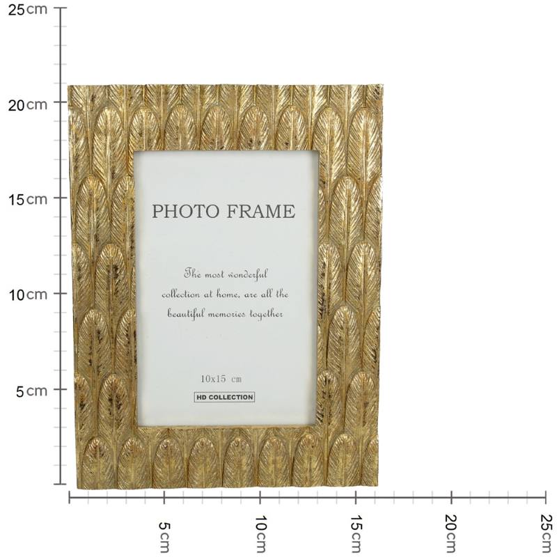 
                  
                    Gold Feather Photo Frame
                  
                