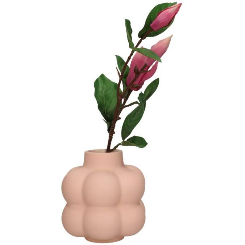 
                  
                    Rosa Vase aus feinem Steingut
                  
                