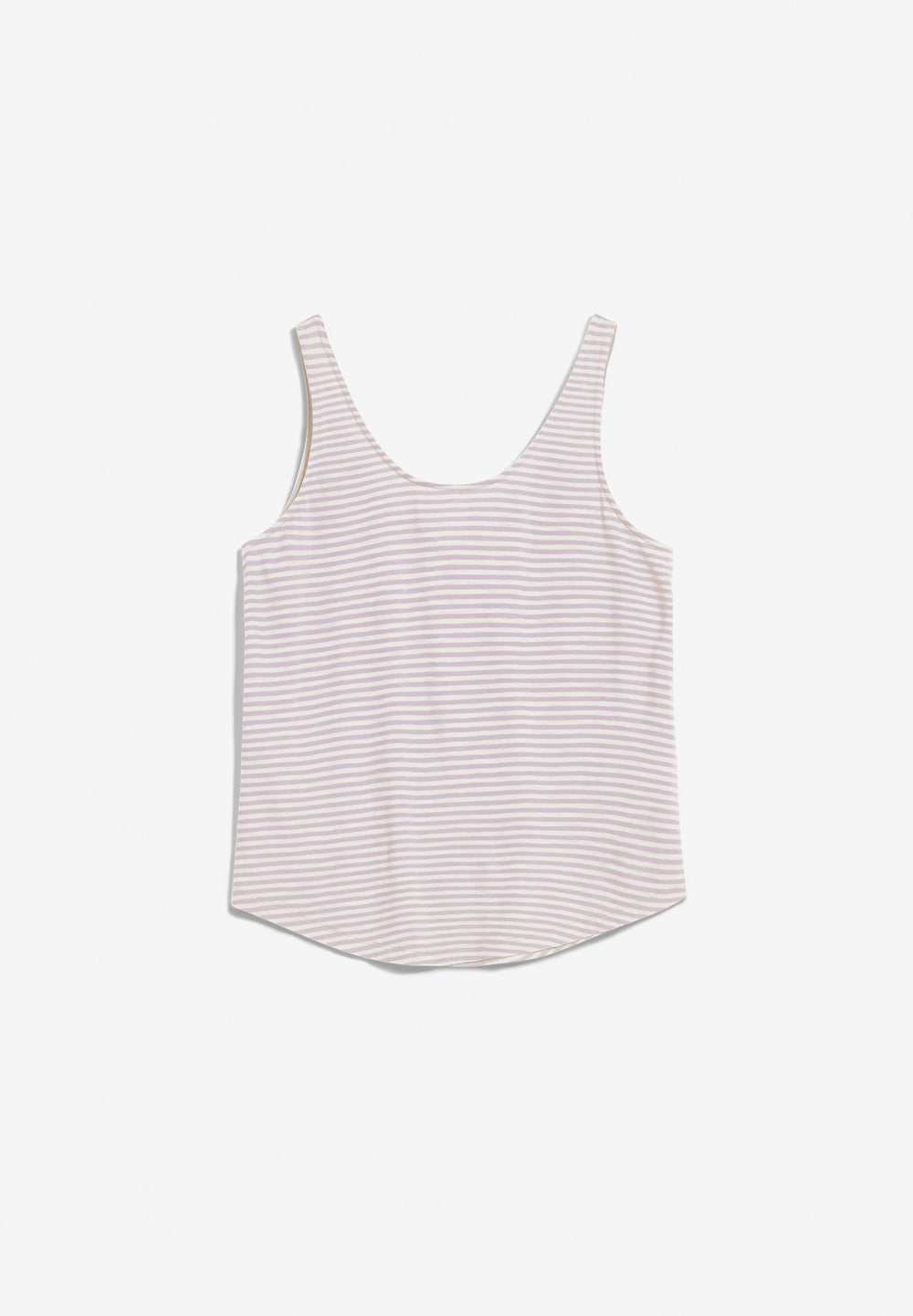 AARIANA Purple Noise Oatmilk Lovely Stripes Tank Top