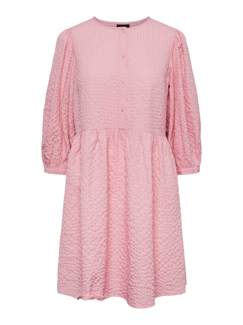 PCANDREA Begonia Pink O-Neck Dress
