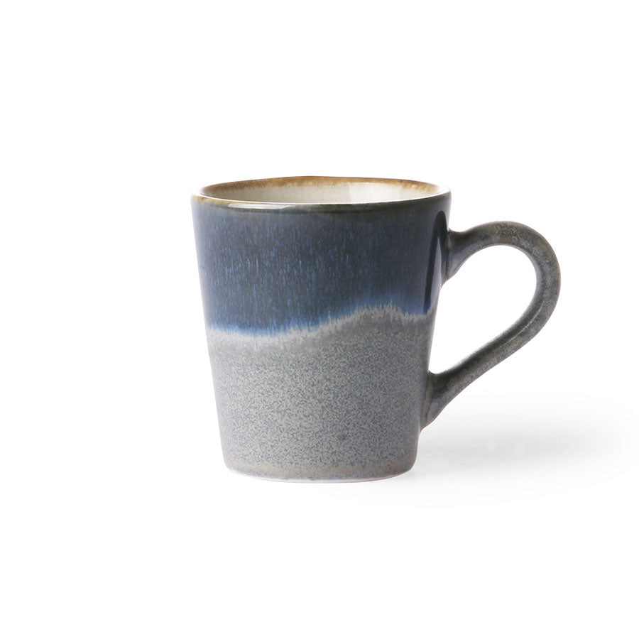 70s ceramics: espresso mug, ocean