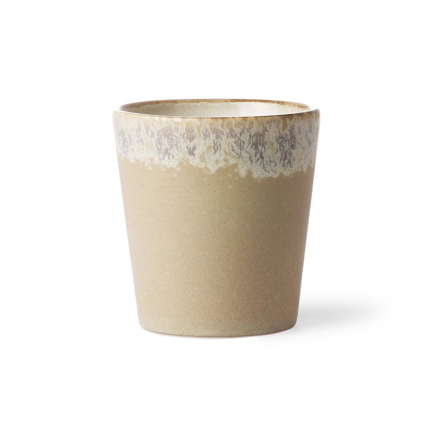 Rinde 70er Keramik Kaffeebecher