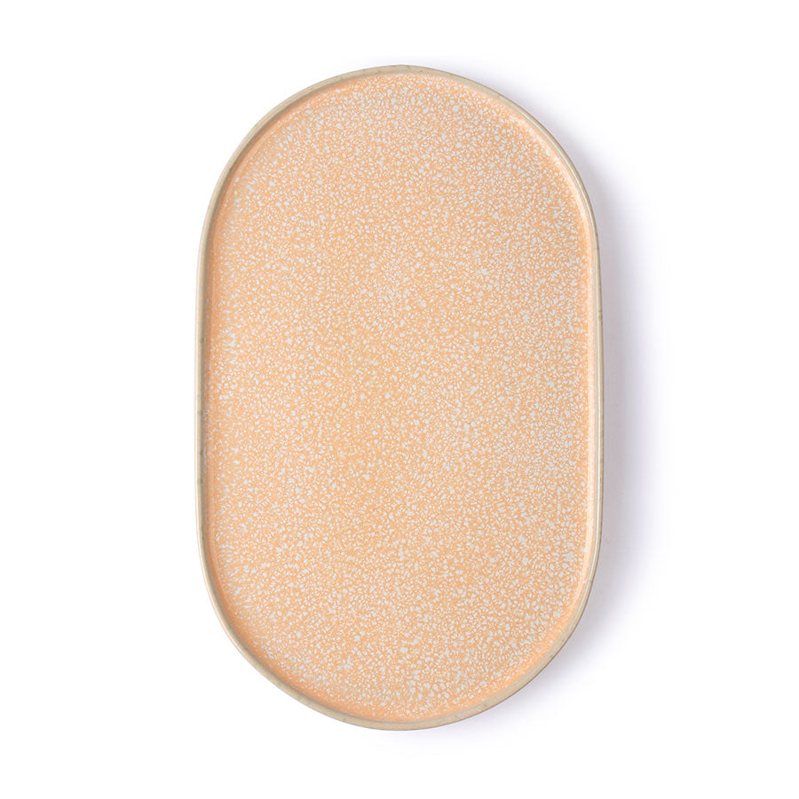 Peach Gallery Ceramics Oval Side Plate