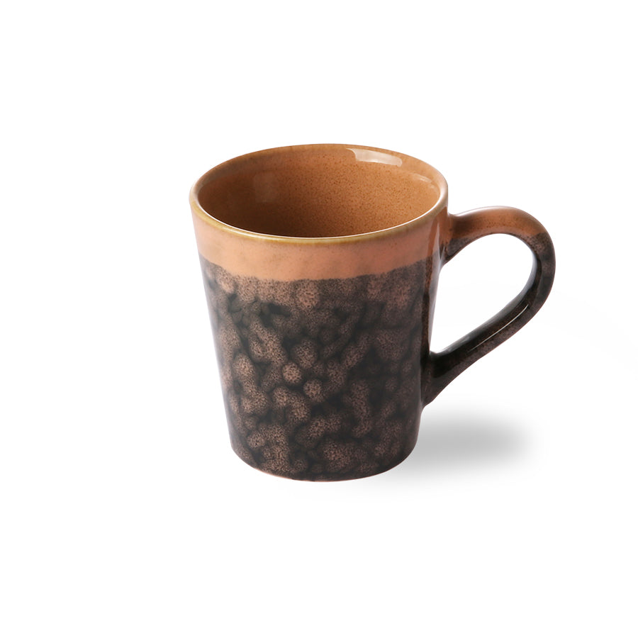 
                  
                    70s ceramics: espresso mug, lava
                  
                