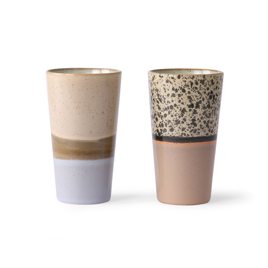 
                  
                    70er Keramik Latte Becher 2er Set
                  
                