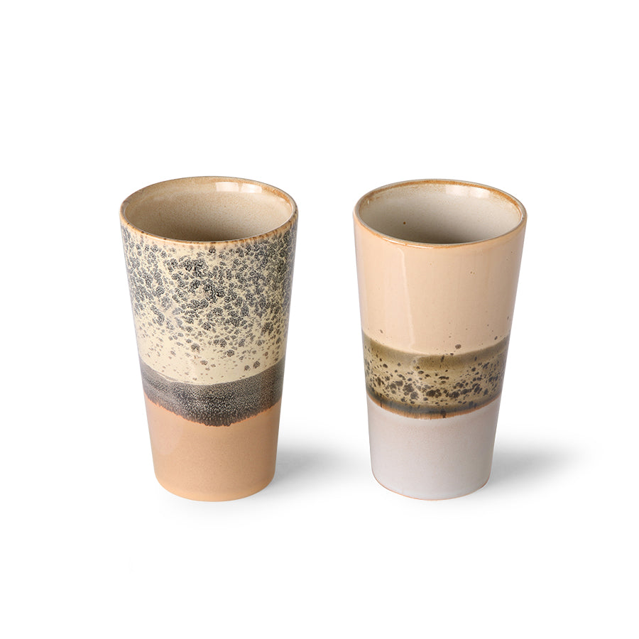 
                  
                    70er Keramik Latte Becher 2er Set
                  
                