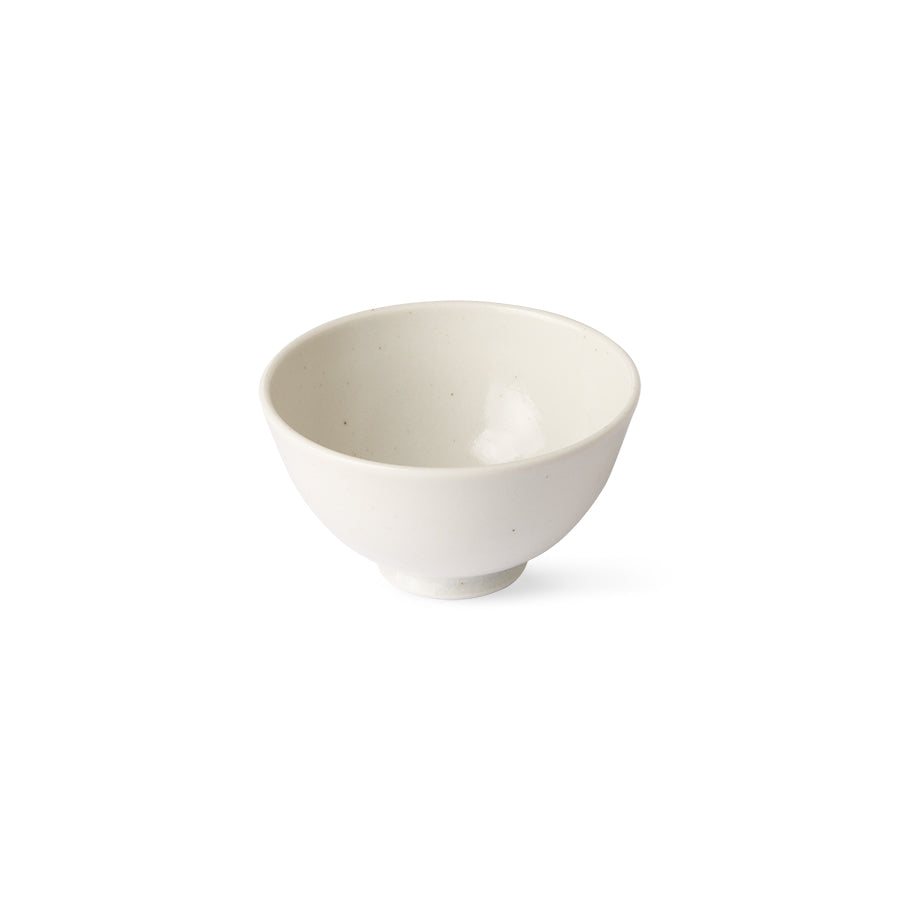 
                  
                    White Speckled Kyoto Ceramics Japanese Rice Bowl
                  
                