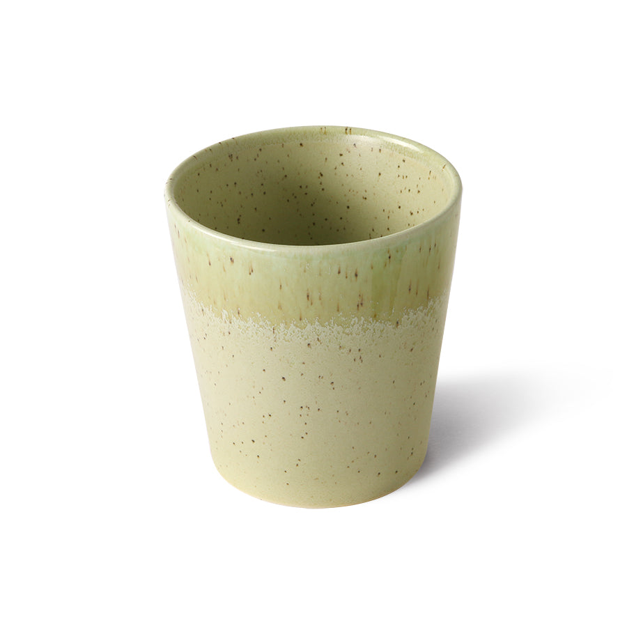 
                  
                    Pistazie 70er Keramik Kaffeebecher
                  
                