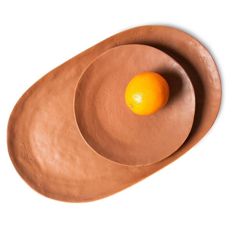 
                  
                    BOLD &amp; BASIC Beilagenteller aus brauner Keramik
                  
                