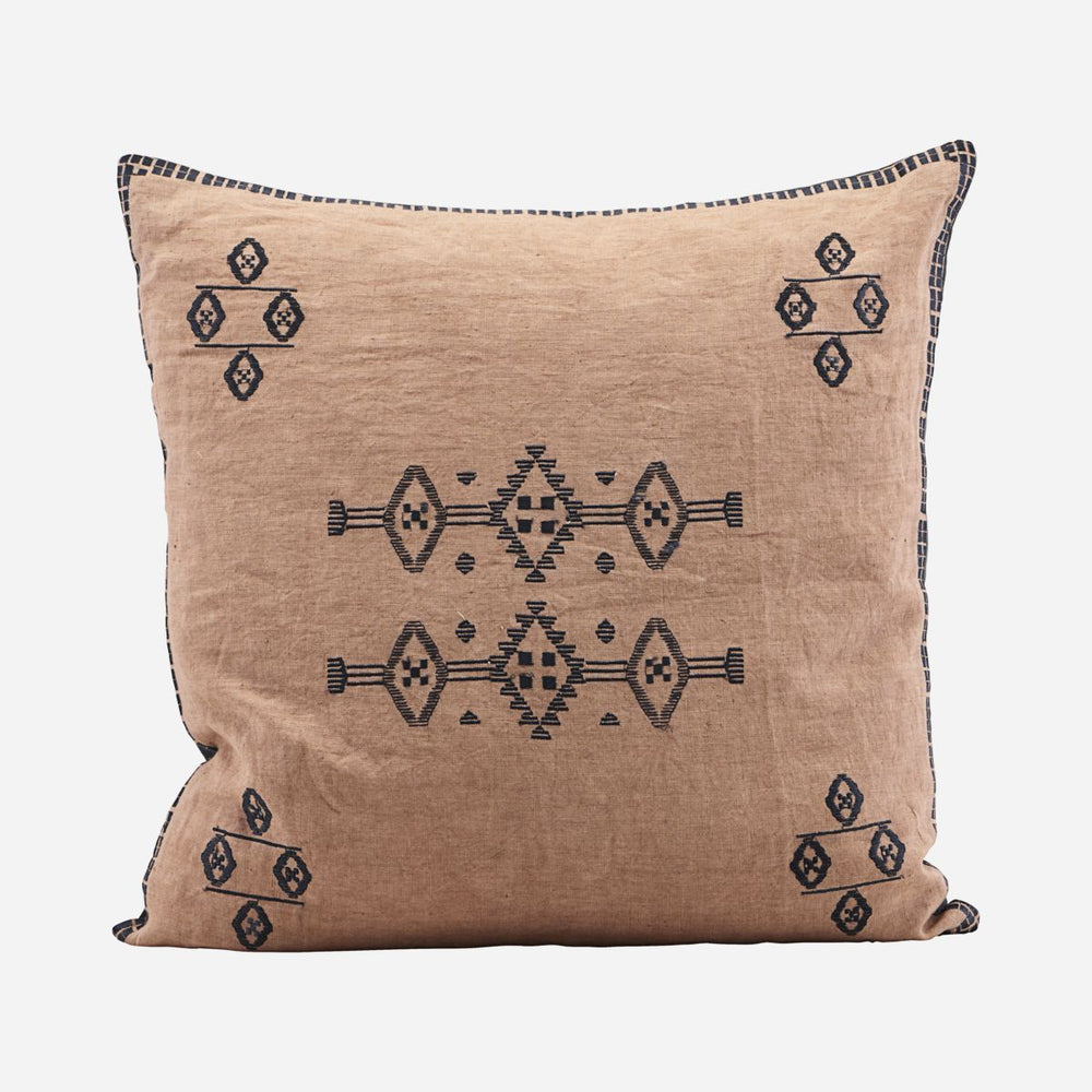 50 x 50cm Nude Linen and Polyester Inka Pillowcase