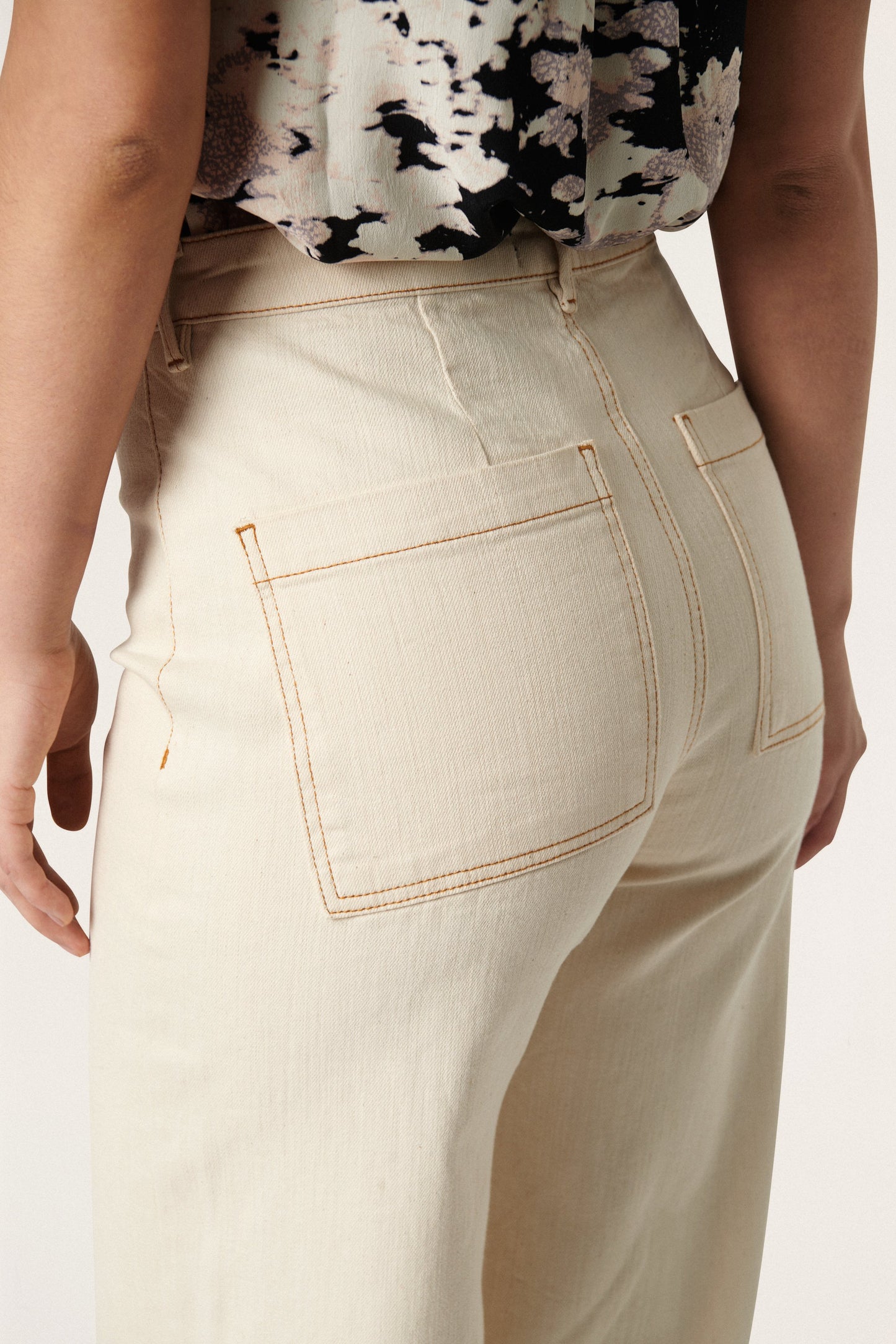 
                  
                    SLSHANI Antique White Jeans
                  
                