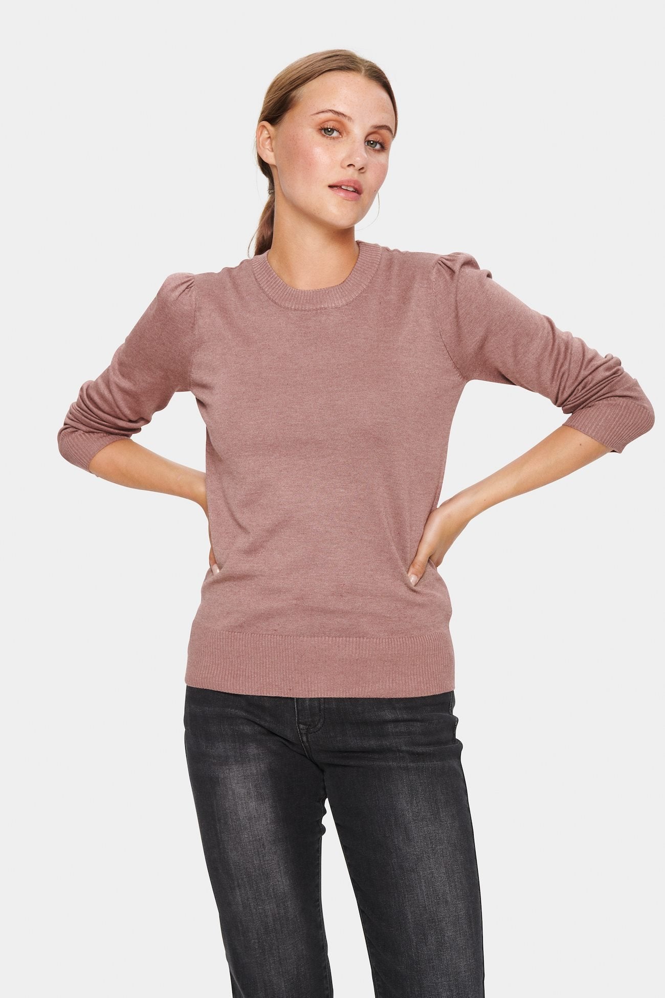 
                  
                    MILASZ Antler Melange Pullover
                  
                
