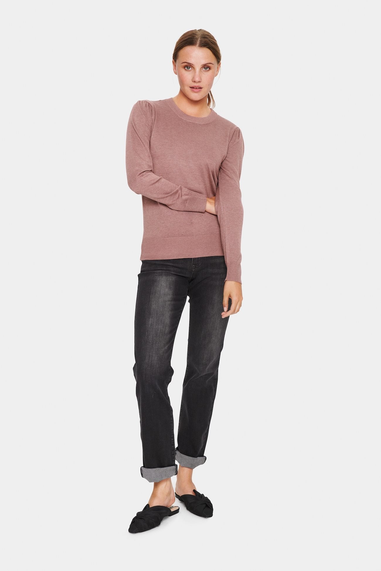 
                  
                    MILASZ Antler Melange Pullover
                  
                