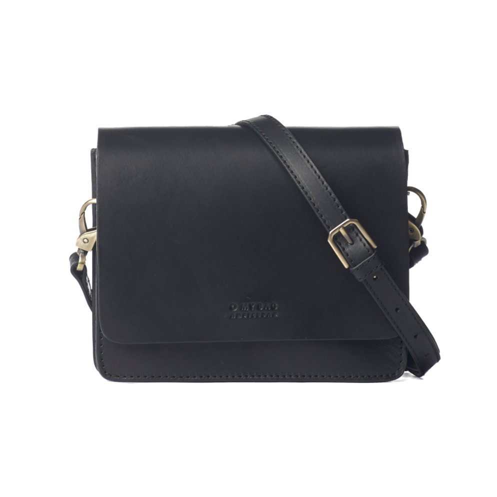 
                  
                    AUDREY Mini Black Classic Leather Bag
                  
                