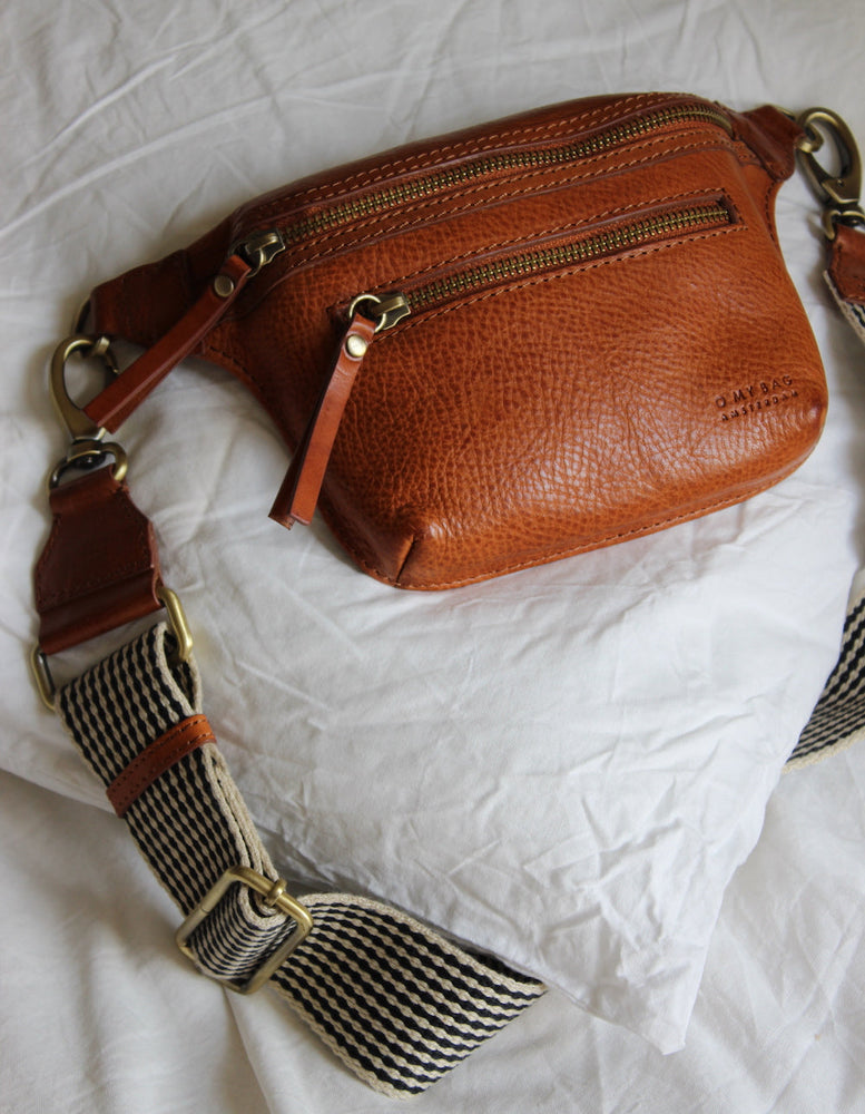
                  
                    BECK'S Cognac Stromboli Leather Bum Bag
                  
                