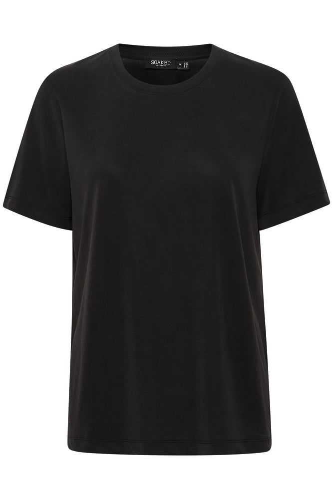 
                  
                    SLCOLUMBINE Schwarzes T-Shirt mit lockerer Passform
                  
                